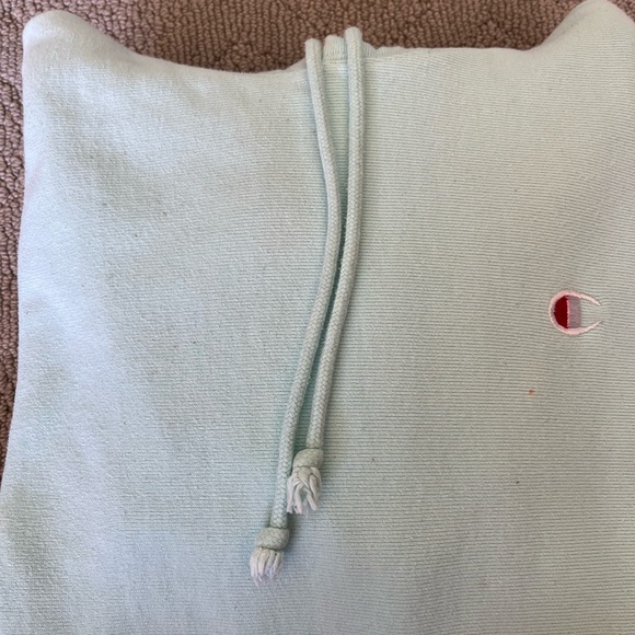 Teal reverse weave Champion hoodie. Men’s small - Picture 2 of 7